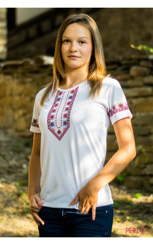 Женска тениска с Ловешка шевица